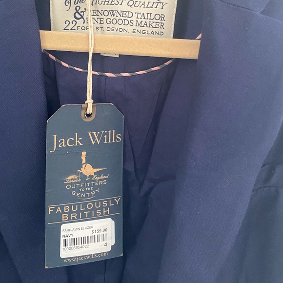 Jack Wills - navy blazer size 4 - Picture 2 of 5